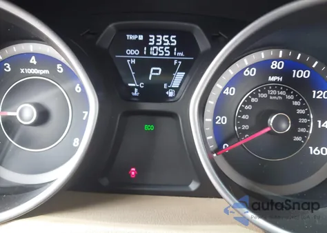 2013 Hyundai Elantra Gls из США, поврежденный, VIN KMHDH4AE7DU801045